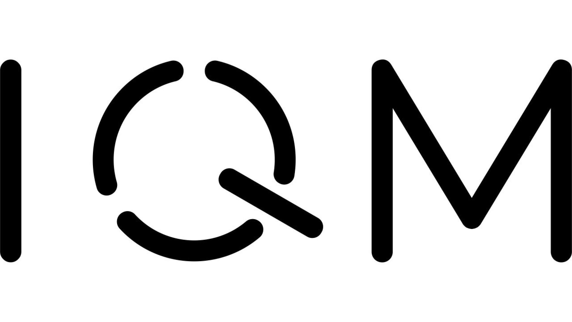 Black letters IQM on a white background, with the Q formed by three curved lines and a diagonal line, creating a modern, minimalist design.