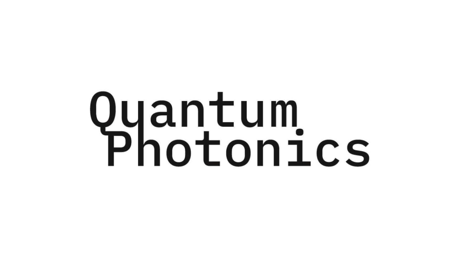 Text graphic with the words Quantum Photonics in black, bold, sans-serif font on a white background. The text is centered, with Quantum positioned above Photonics.